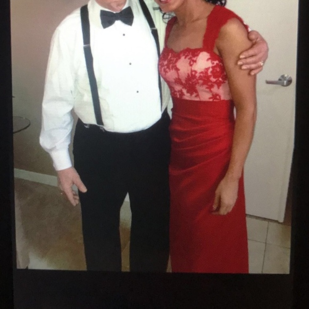 Red Evening Gown long